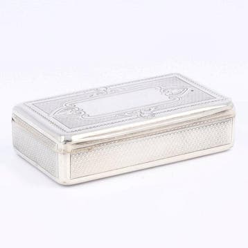 Art-Nouveau - Snuifdoos - .800 zilver