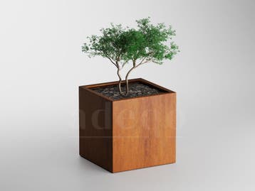 Adeqo cortenstaal plantenbak vierkant 70 x 70 x 70 cm, Tuin en Terras, Bloembakken en Plantenbakken, Verzenden, Vierkant, Nieuw