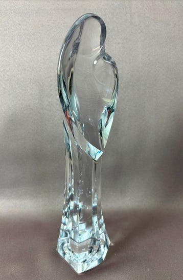 Val St. Lambert - René Delvenne - sculptuur, Madonna met, Antiek en Kunst, Antiek | Glas en Kristal