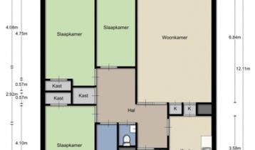 Te Huur 4 Kamer Appartement Valkhofplein In Arnhem, Gelderland, Direct bij eigenaar, Appartement, Arnhem