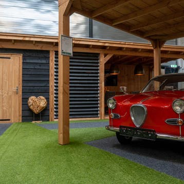 Blokhut, tuinhuis of overkapping | BEZOEK SHOWROOM, Ophalen of Verzenden, Nieuw, Hout, Tuinhuis