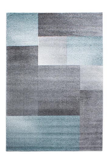 Modern Vloerkleed | Lucca | Blokken | Blauw | 120x170 cm, Huis en Inrichting, Stoffering | Tapijten en Kleden, Verzenden, Nieuw