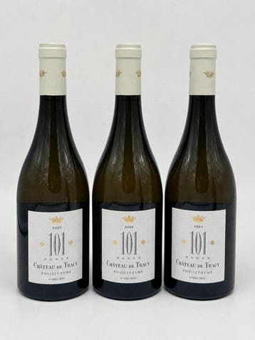2020 Chateau de Tracy 101 rangs - Pouilly Fumé - 3 Flessen, Nieuw