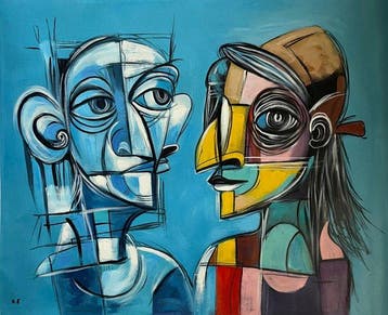 Adriano Ferretti (1976) - Lui blu, lei colore