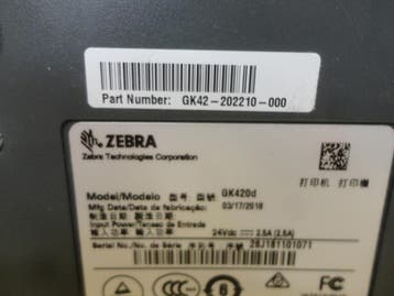 Zebra GK420d Barcode Label Printer  RJ-45, Ophalen of Verzenden, Nieuw, Zebra