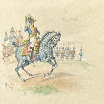 Henri de Sta (1846-1920) - Napoléon cavalier - Paysage, Antiek en Kunst