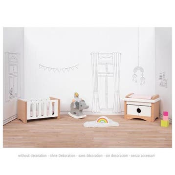 Goki poppenhuismeubel babykamer - h van €21,35 voor €19,22, Ophalen of Verzenden, Nieuw