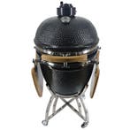 Big kamado houtskoolbarbecue 22inch/56 cm zwart, Verzenden, Nieuw
