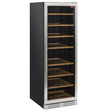 Diamond Wijnkoelkast | 440L | RVS/Zwart | 2 Zones | +5°C/+18, Witgoed en Apparatuur, Koelkasten en IJskasten, Ophalen of Verzenden