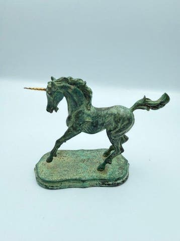 Franklin Mint – Licorne (Unicorn) – Sculpture – 1991 – Corne