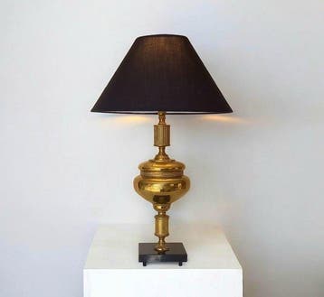 Lamp - Oud - Empire-stijl - Chic - Messing, Marmer