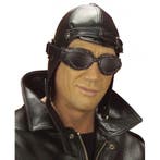 Zwarte piloten pet nostalgisch - Feesthoeden overig, Ophalen of Verzenden, Nieuw