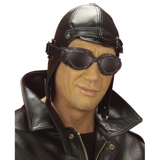 Zwarte piloten pet nostalgisch - Feesthoeden overig, Hobby en Vrije tijd, Feestartikelen, Ophalen of Verzenden