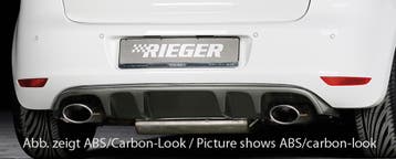 Rieger diffuser met 2 dubbele finnen | Golf 6 GTI - 3-drs.,, Verzenden, Nieuw, Volkswagen