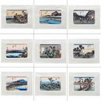 De collectie van Utagawa Hiroshige - serie met 9 werken