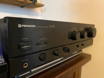 Pioneer - A-333 + CS-755 - Luidspreker + Audio versterker, Nieuw