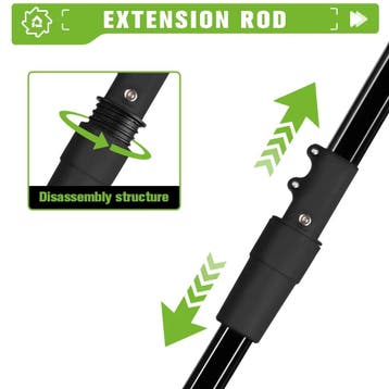 ONEGREEN 4500W 6Inch Borstelloze Telescopische Paal Elektris, Verzenden, Zo goed als nieuw
