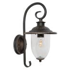 Set van 2 Elzas Muurlamp Rustiek Bruin Buitenverlichting, Verzenden, Minder dan 50 watt, Wandlamp, Nieuw