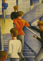 Oskar Schlemmer - “Bauhaustreppe, 1932”. (47 x 33 cm)
