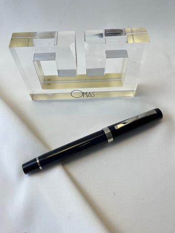Omas - Bologna Blue marble- Fountain pen - Zonder, Nieuw