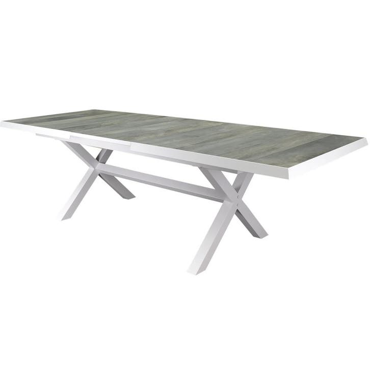 New Delhi uitschuifbare dining tuintafel 204-264x103xH76,5, Tuin en Terras, Tuintafels, Nieuw, Ophalen of Verzenden