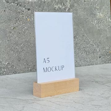 HOCHO Beuken Menustandaard – A5 – Houten Basis – Stijl, Ophalen of Verzenden, Nieuw