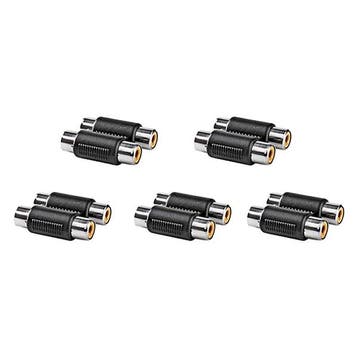 Tulp naar tulp adapter | V  V | Nedis | 5 stuks (Stereo), Verzenden, Nieuw