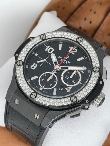 Hublot - Big Bang Black Magic Diamonds 44 Chronograph -, Nieuw