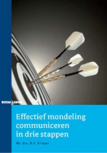 9789059317000 Effectief mondeling communiceren in drie st..., Boeken, Verzenden, Zo goed als nieuw, Darwin Frieser