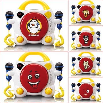 Karaoke set voor kinderen - 2 Microfoons - Wit - Lenco, Verzenden, Zo goed als nieuw