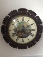 Wandklok Victoriaans - Mahonie - 1850-1900, Antiek en Kunst