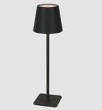 Oplaadbare tafellamp Zwart | TAZA | 3,5W | Draadloos, Huis en Inrichting, Lampen | Tafellampen, Ophalen of Verzenden, Nieuw, Metaal