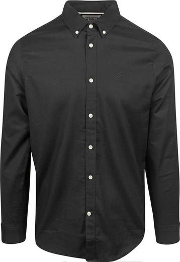 Scotch and Soda Core Oxford Overhemd Zwart maat M Heren, Verzenden, Nieuw, Zwart, Scotch and Soda