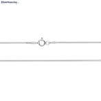 Zilveren slang ketting 45 cm 1.1 mm breed, Verzenden, Nieuw, Zilver