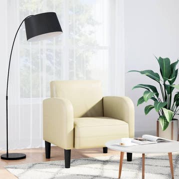 vidaXL Fauteuil met armleuningen 54 cm kunstleer, Huis en Inrichting, Fauteuils, Verzenden, Nieuw