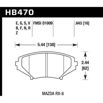 Hawk 08-10 Mazda RX-8 Grand Touring/Sport/Touring / 04-07, Ophalen of Verzenden, Nieuw