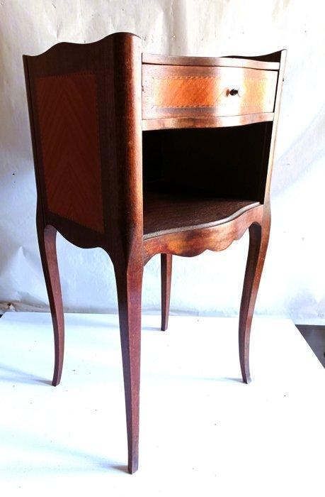 Commode - Eik, kersenhout en marquetterie - Inlegwerk, Antiek en Kunst, Curiosa en Brocante