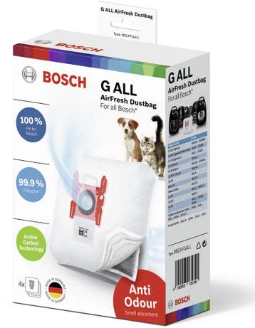 Bosch Vacuüm stofzuigerzak - type G all- 4 stuks 17002915, Verzenden, Nieuw
