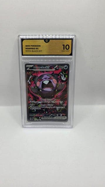 Pokémon - 1 Graded card - Morpeko #117 Full art, Foil - GG, Nieuw