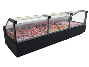 Rose koeltoonbank B375xD118xH125cm - zwart, Nieuw in verpakking