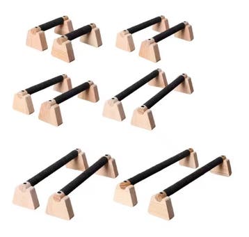 Push Up Bars Hout Set van 2 – Fitness Steunen, Verzenden, Nieuw
