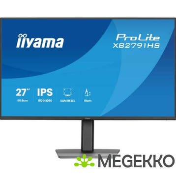 Iiyama ProLite XB2791HS-B1 27  Full HD IPS monitor, Computers en Software, Monitoren, Verzenden, Nieuw, Iiyama