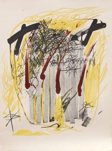 Antoni Tapies (1923-2012) - Quatre Barres