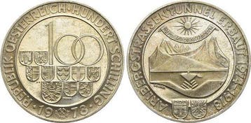 100 Schilling 1978 Haus Habsburg / Österreich 2 Republik..., Verzenden
