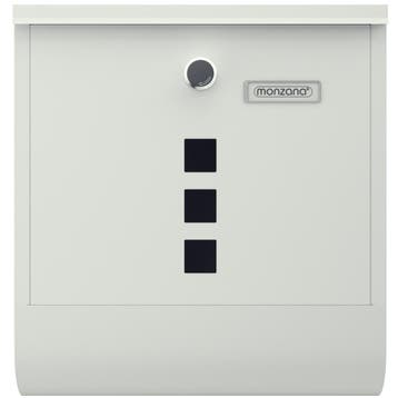 Brievenbus Wit Staal 30,5x10x33,5cm (Brievenbussen), Verzenden, Nieuw