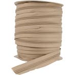 Rits op rol deelbaar 10mm spiraalrits 100 meter beige, Ophalen of Verzenden, Nieuw, Gereedschap of Toebehoren