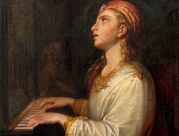 Francesco Gonin (1808–1889), Attribuito - Santa Cecilia