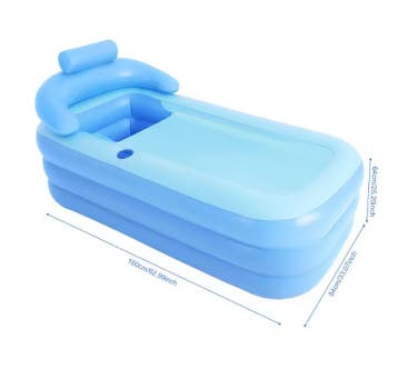 Opblaasbaar Bad – Opvouwbaar Spa Ligbad met Zitkussen, Verzenden, Nieuw