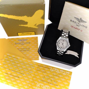 Breitling Colt Oceane 33mm A57350; Dames Horloge Met Diam..., Overige merken, Staal, Polshorloge, Ophalen of Verzenden