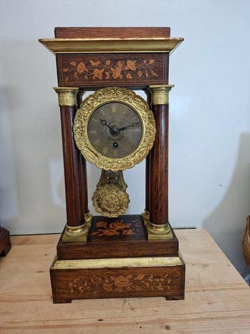Tafel/bureauklokken - Hout, Messing - 1850-1900 - Portico